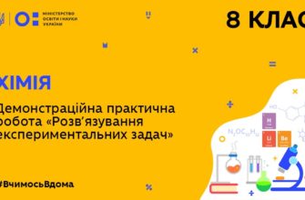 Хімія. Демонстраційна практична робота «Розв’язування експериментальних задач